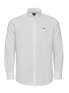 CAMISA ALGODÃO BRANCA MANGA COMPRIDA REGULAR FIT MR. BLUE