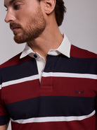 Rugbie Algodão Azul Manga Curta Regular Fit Mr. Blue