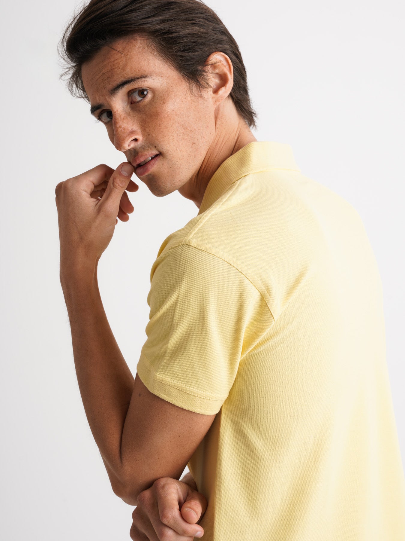 Polo Regular Fit Piquet Amarelo Mr. Blue