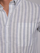 CAMISA LINHO VERDE MANGA COMPRIDA REGULAR FIT MR. BLUE