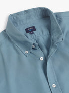 BLUE LONG SLEEVE REGULAR FIT MR SHIRT. BLUE