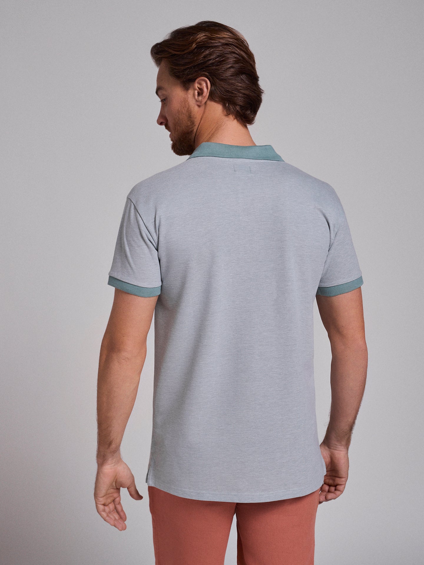 Polo Verde Manga Curta Regular Fit Mr. Blue