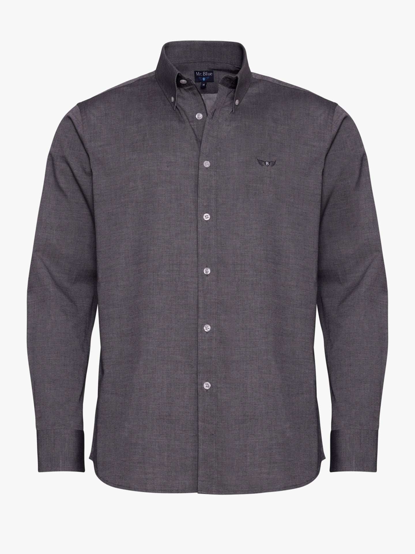 CAMISA MR GRIS REGULAR FIT. AZUL