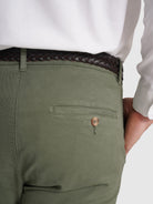 CALÇAS VERDES REGULAR FIT MARK BELLUCCI