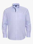 Camisa Algodão Azul Manga Comprida Regular Fit Mr. Blue