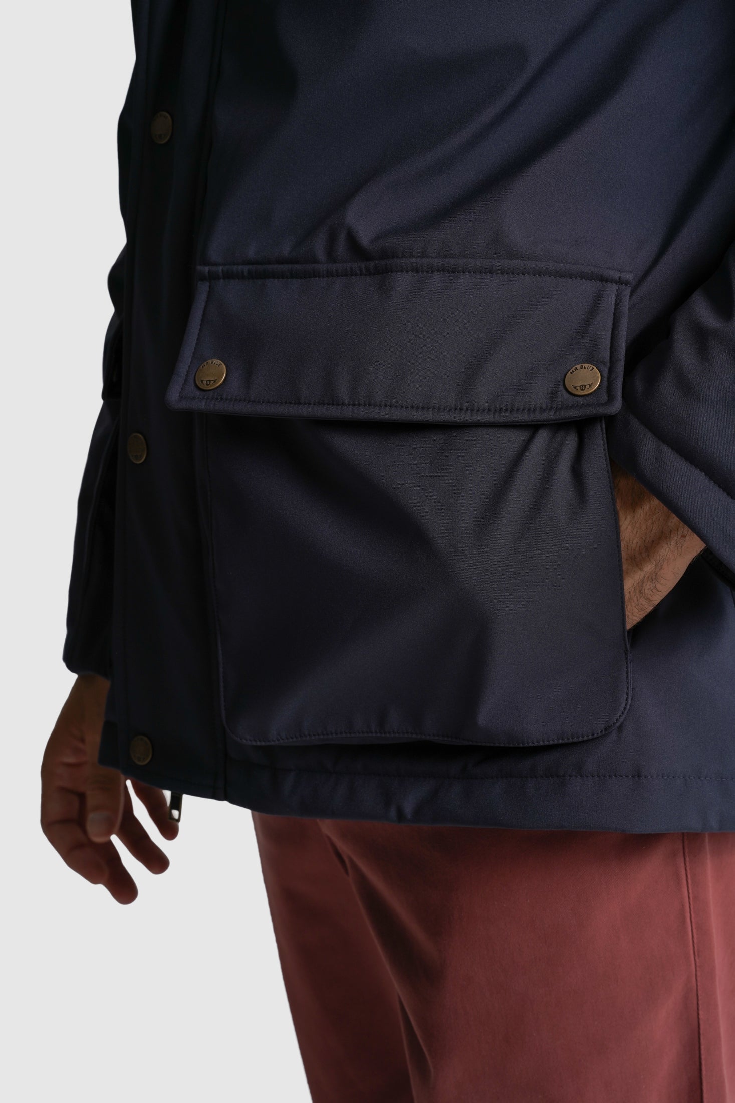 SOBRETUDO OUTROS REGULAR FIT AZUL LISO MR. BLUE