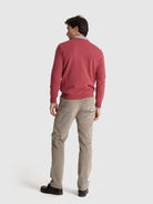 Pullover Lã Rosa Manga Comprida Regular Fit Mr. Blue