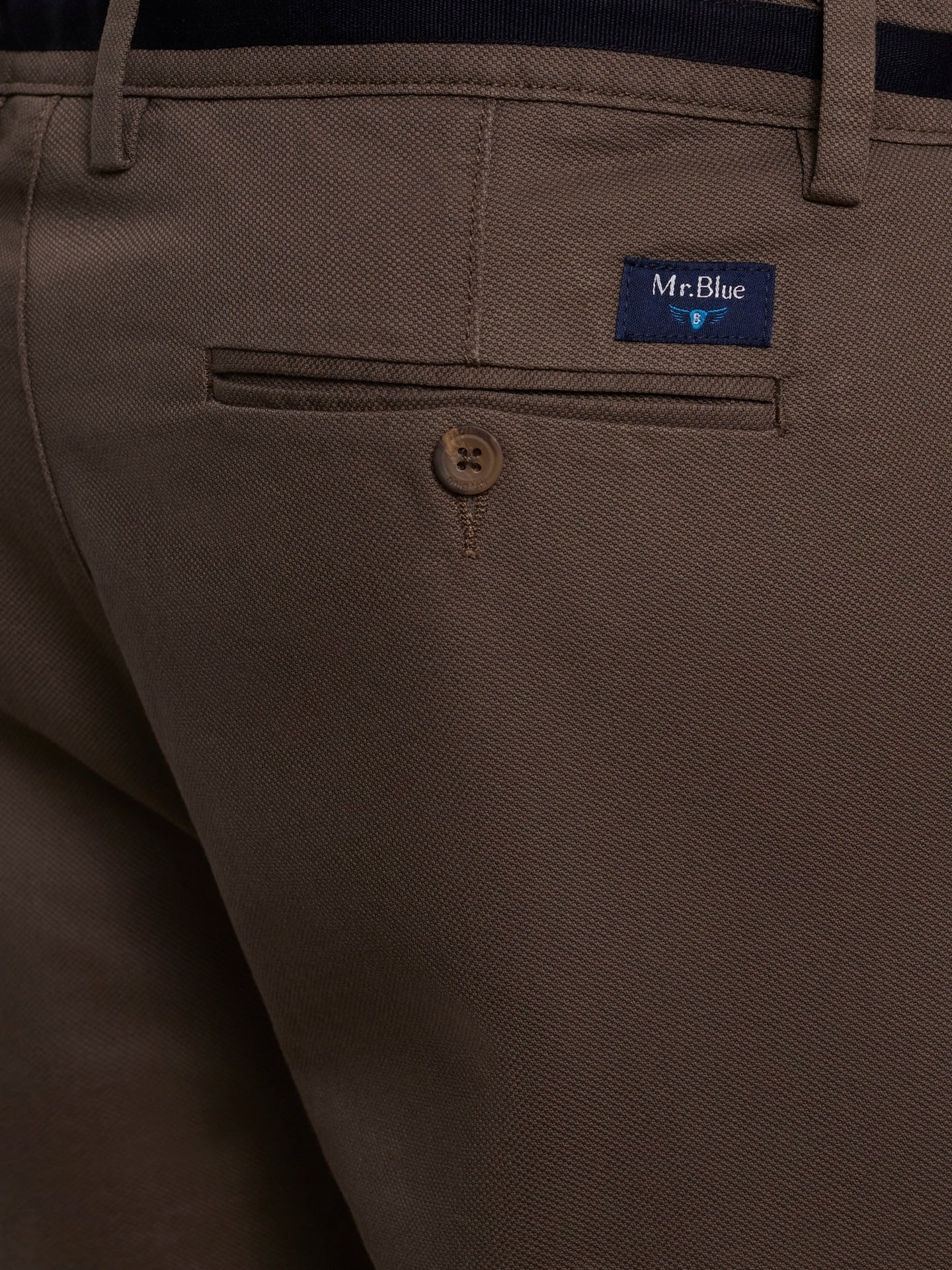 CALÇAS ESTRUTURADA VERDES SLIM FIT MR. BLUE