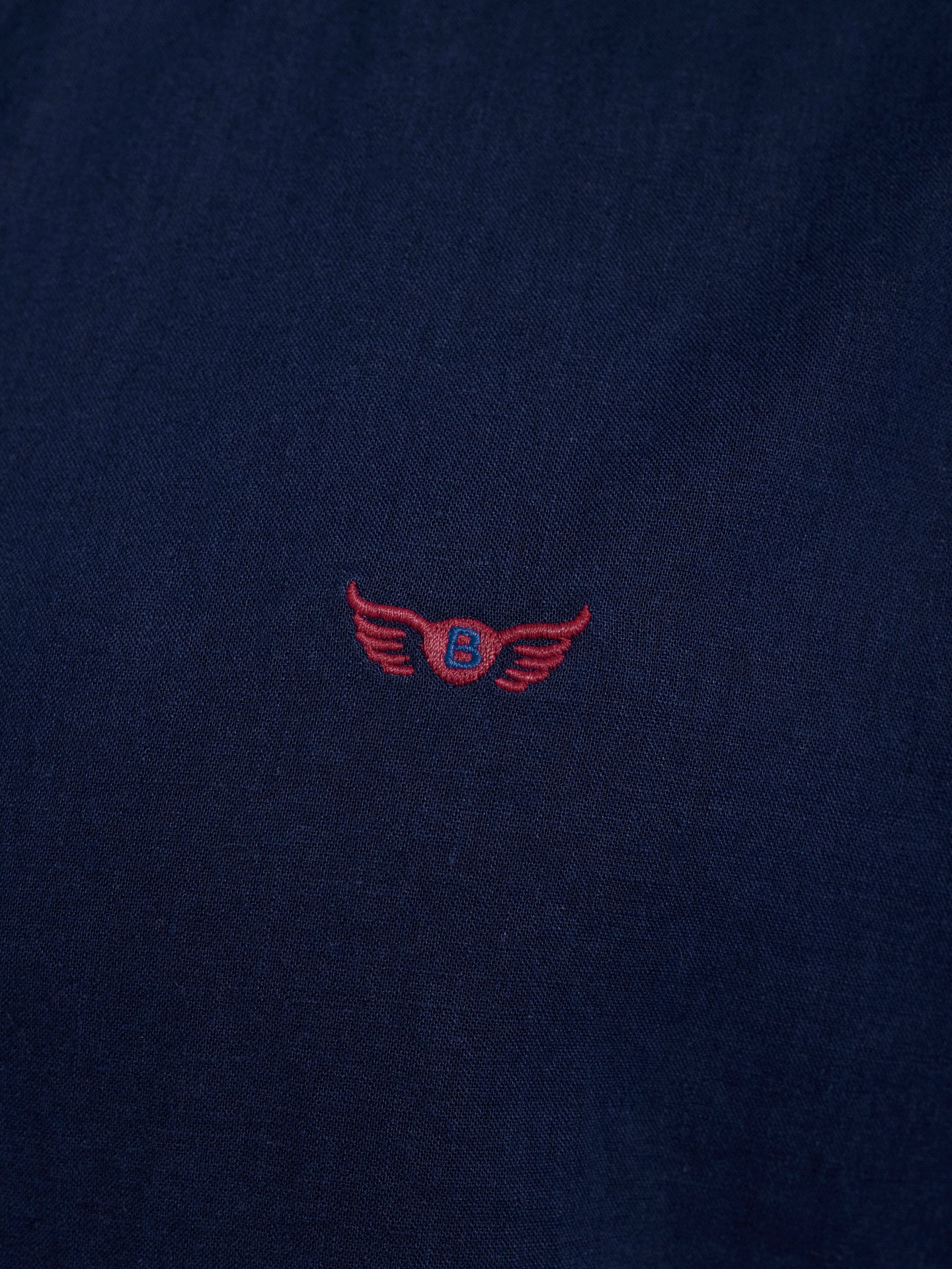 Camisa Linho Azul Manga Comprida Regular Fit Mr. Blue