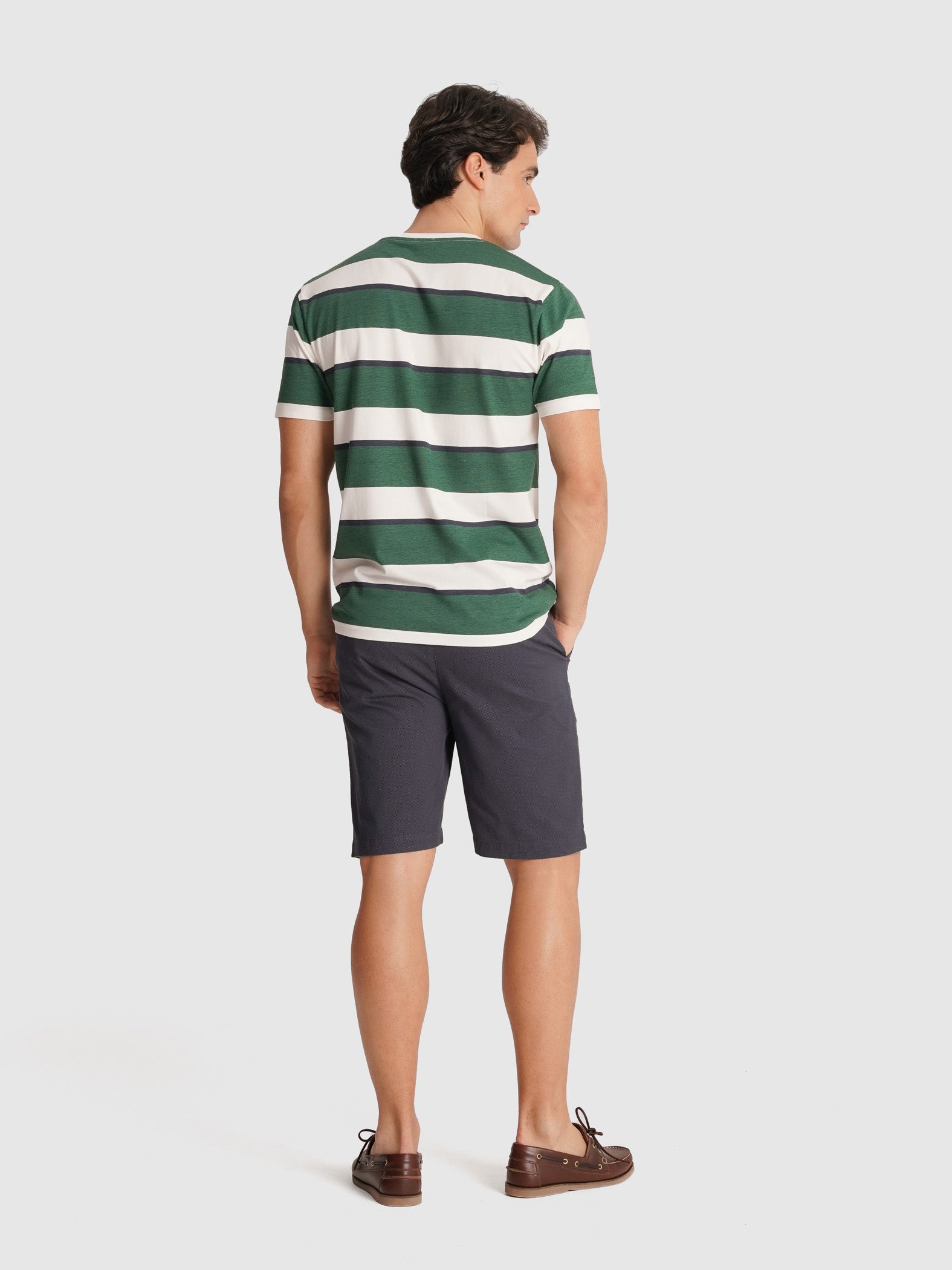 T-SHIRT VERDE MANGA CURTA REGULAR FIT MR. BLUE