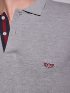 Polo Cinzento Manga Curta Regular Fit Mr. Blue