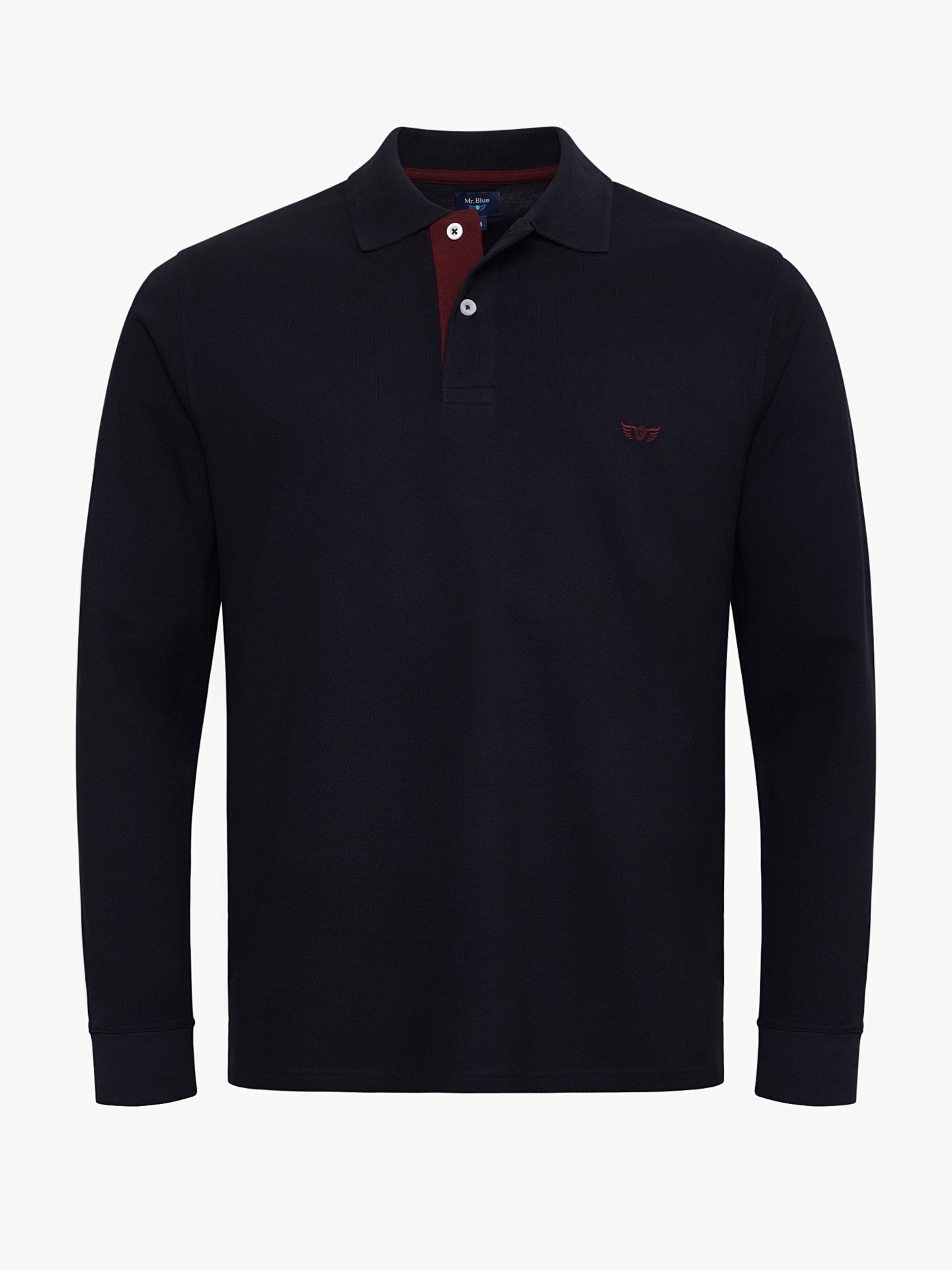 Polo Piquet Manga Comprida Mr. Blue