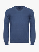 PULLOVER FINO AZUL MANGA COMPRIDA REGULAR FIT MR. BLUE