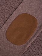 Pullover Caxemira Castanho Com Cotoveleira Regular Fit Mr. Blue
