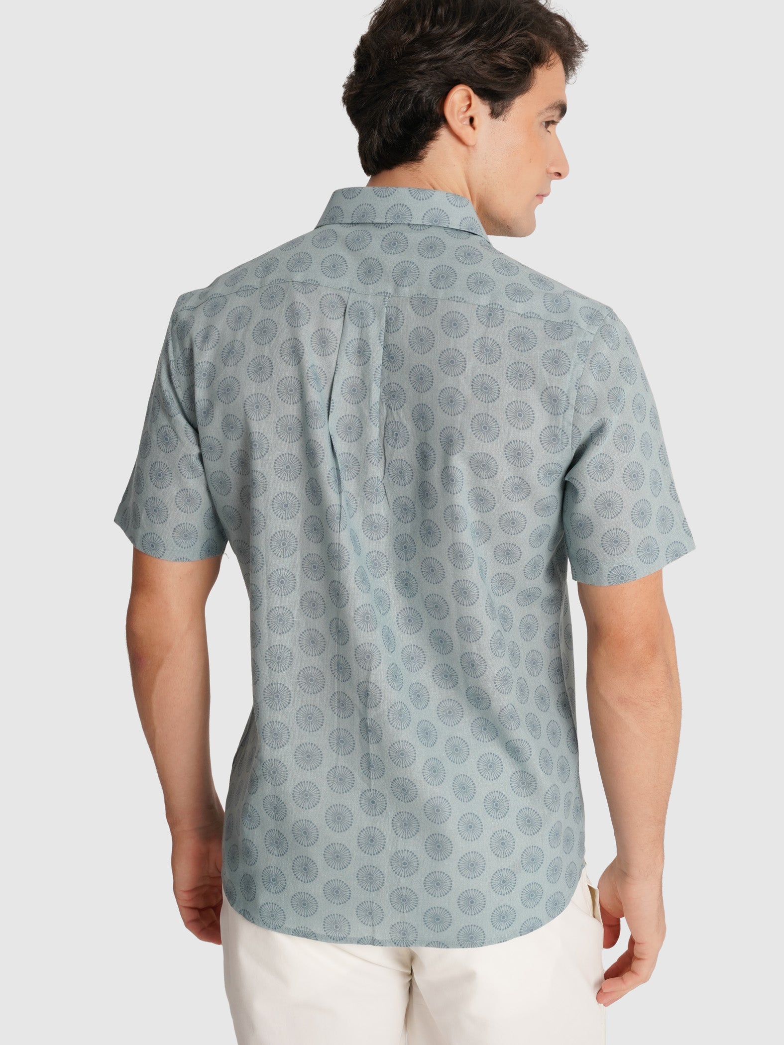 CAMISA AZUL MANGA CURTA REGULAR FIT MR. BLUE