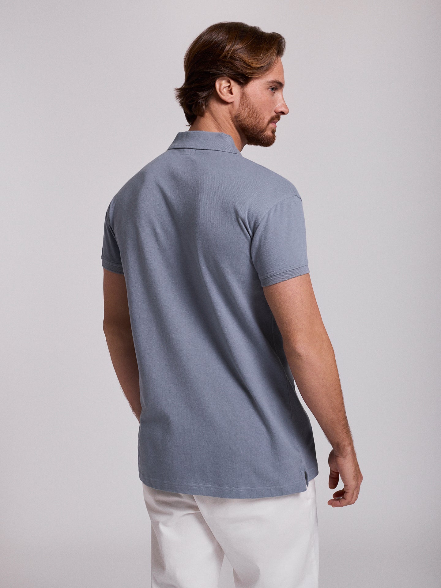 POLO AZUL MANGA CURTA REGULAR FIT MR. BLUE