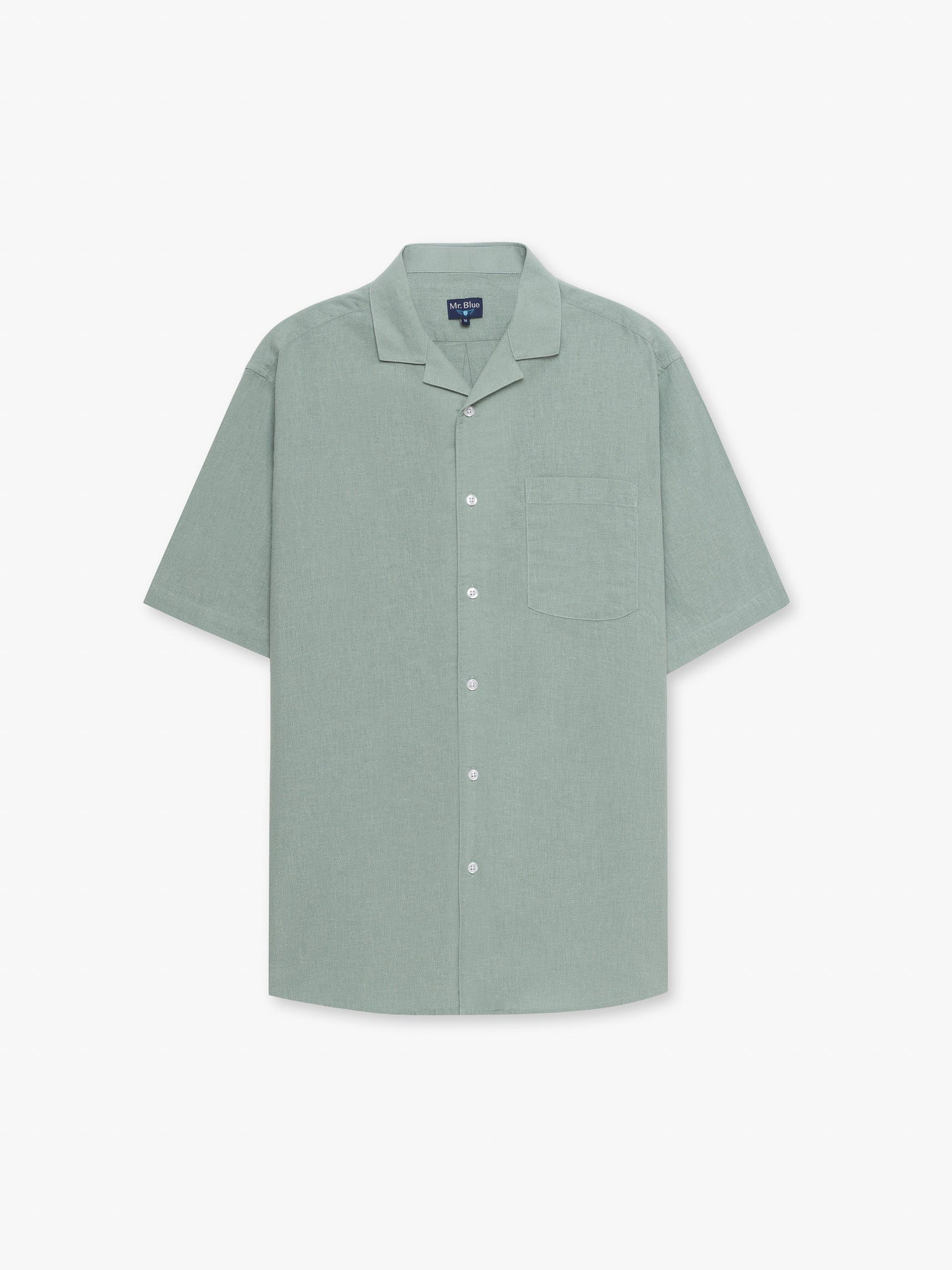 CAMISA VERDE MANGA CORTA REGULAR FIT MR. AZUL