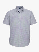 Camisa Algodão Azul Manga Curta Regular Fit Mr. Blue