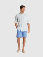 CAMISA AZUL MANGA COMPRIDA REGULAR FIT MR. BLUE