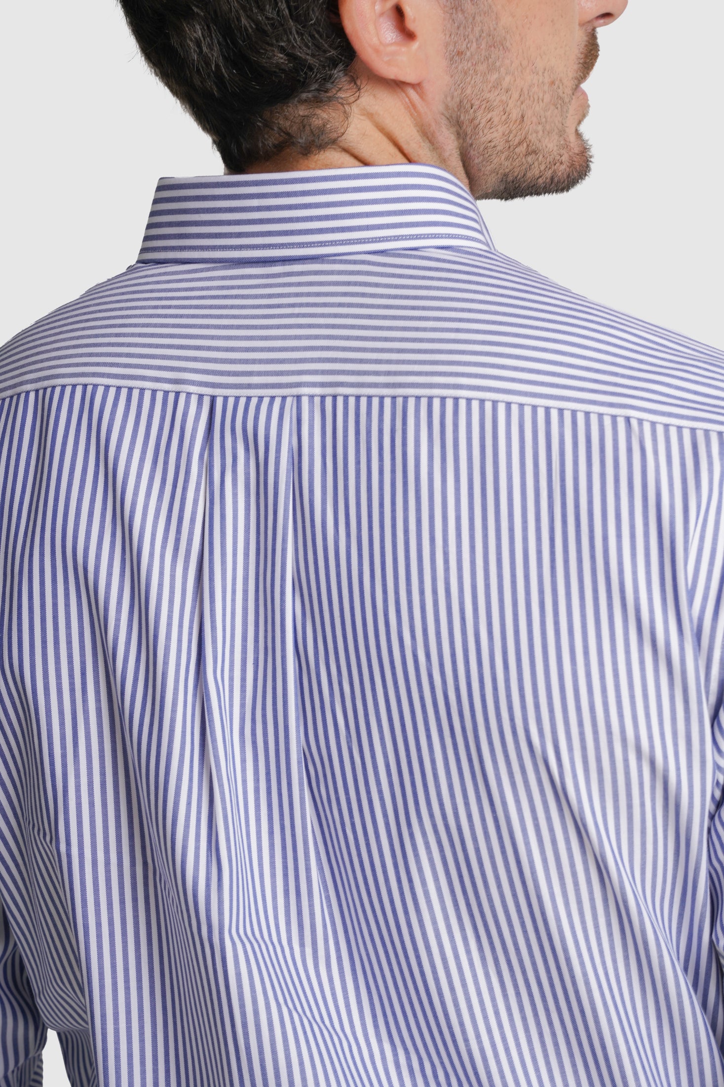 CAMISA ALGODÃO REGULAR FIT AZUL RISCAS MR. BLUE