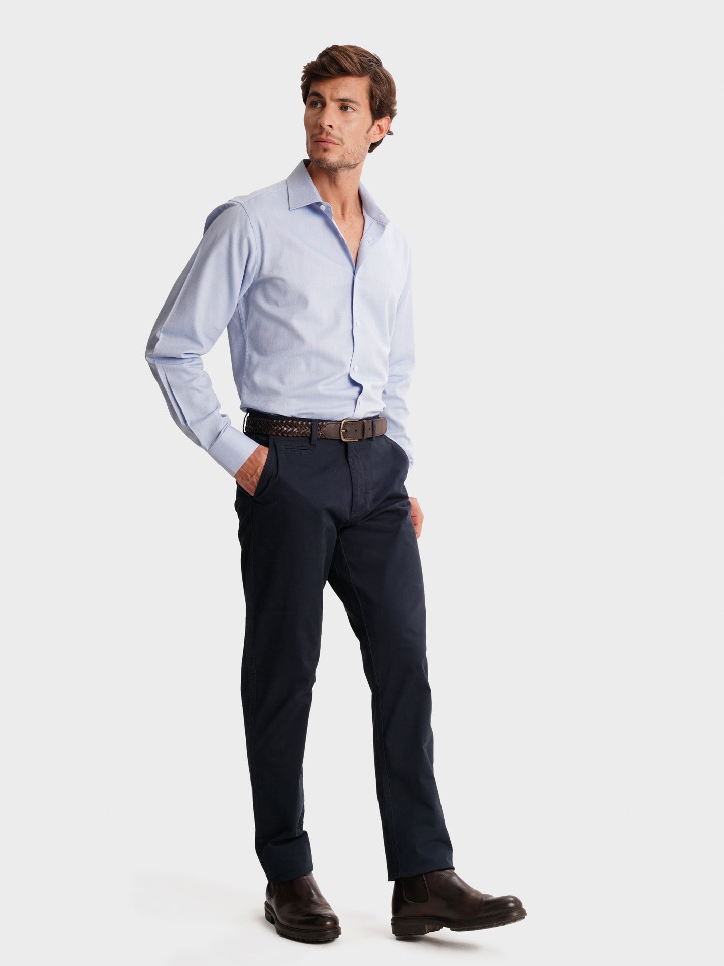 CALÇAS AZUIS SLIM FIT MR. BLUE