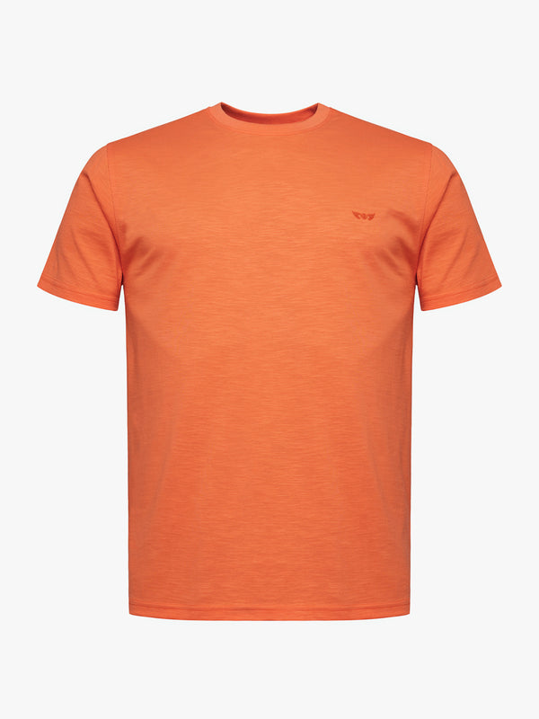 T-Shirt 100% Algodão Laranja Mr. Blue