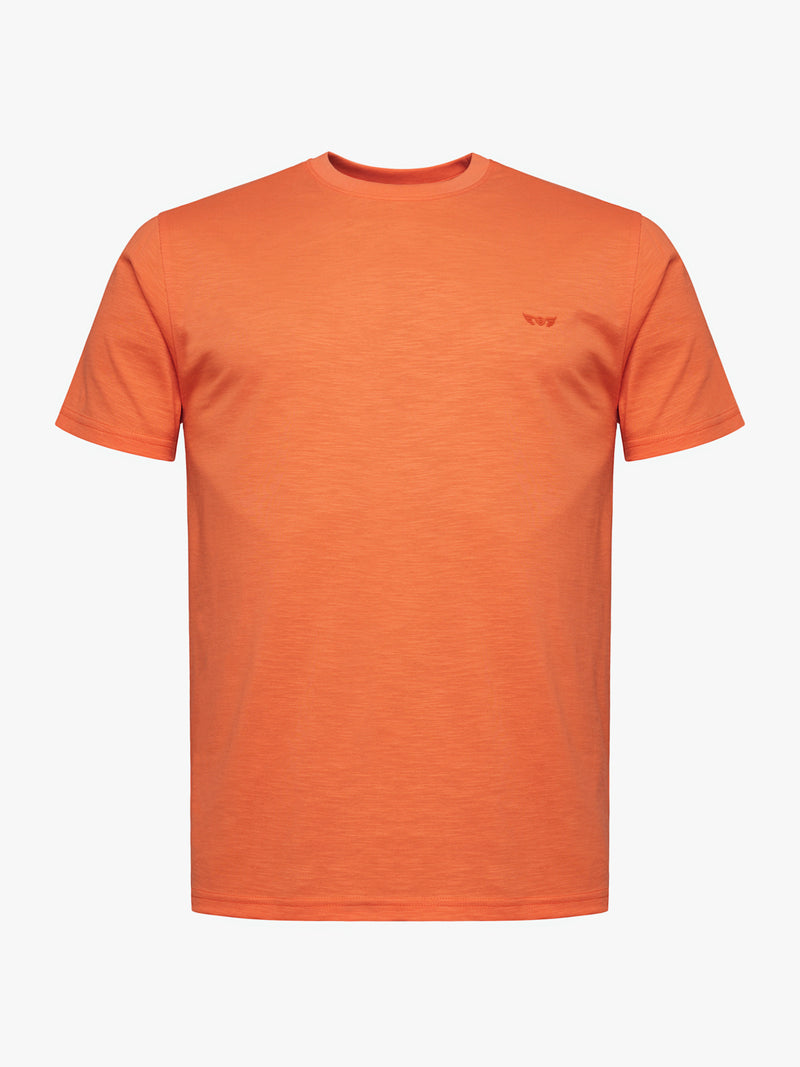 T-Shirt 100% Algodão Laranja Mr. Blue