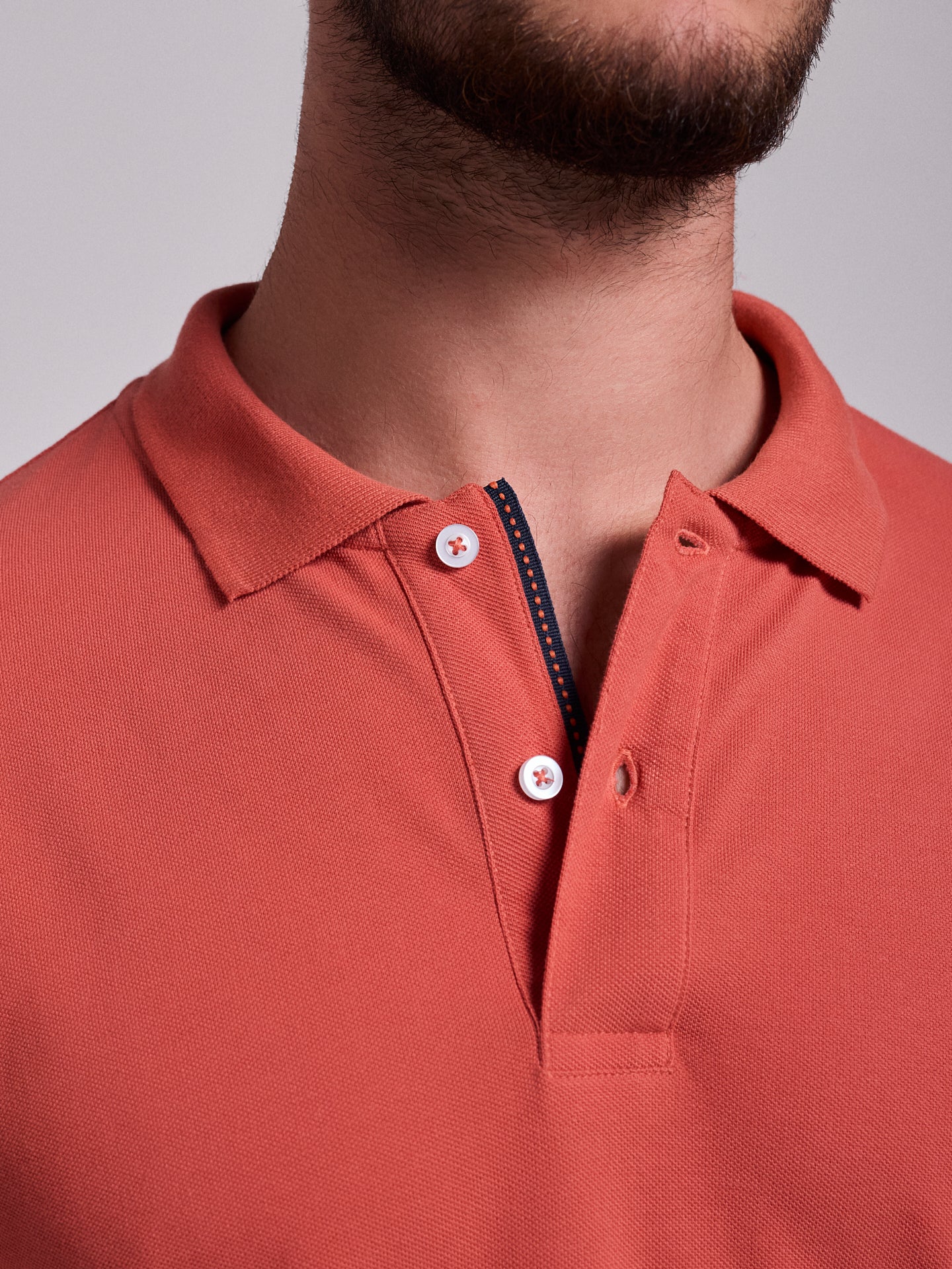 POLO VERMELHO MANGA CURTA REGULAR FIT MR. BLUE