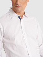 CAMISA OXFORD BLANCA MANGA LARGA SLIM FIT MR. AZUL
