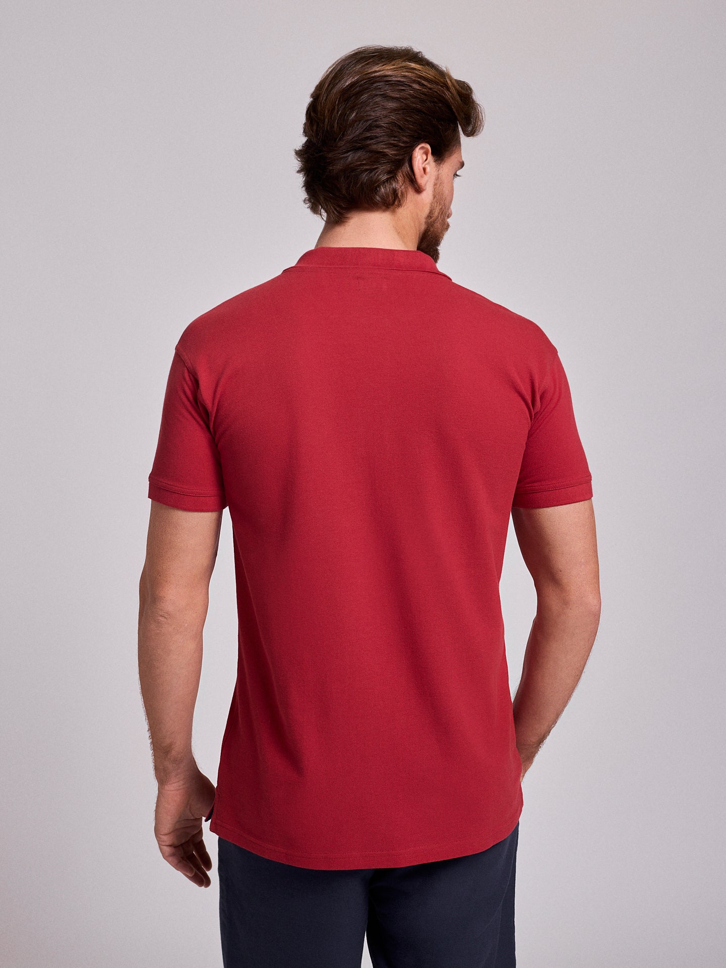 POLO VERMELHO MANGA CURTA REGULAR FIT MR. BLUE