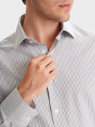 GRAY SLIM FIT MR SHIRT. BLUE