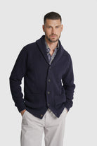 CARDIGAN LÃ REGULAR FIT AZUL LISO MR. BLUE