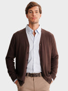 PULLOVER FINO CASTANHO MANGA COMPRIDA REGULAR FIT MR. BLUE