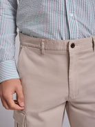 BERMUDA ALGODÃO BEGES REGULAR FIT MR. BLUE