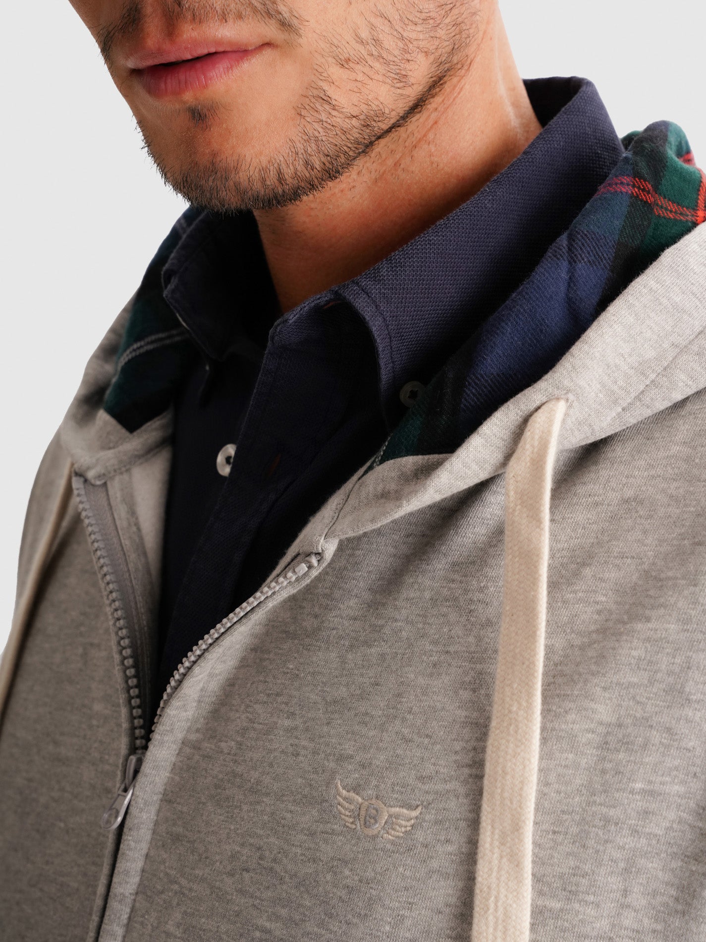 HOODIE CINZENTO REGULAR FIT MR. BLUE