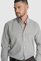 CAMISA BOMBAZINE REGULAR FIT VERDE LISA MR. BLUE