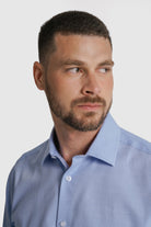 CAMISA OXFORD SLIM FIT AZUL LISA MR. BLUE