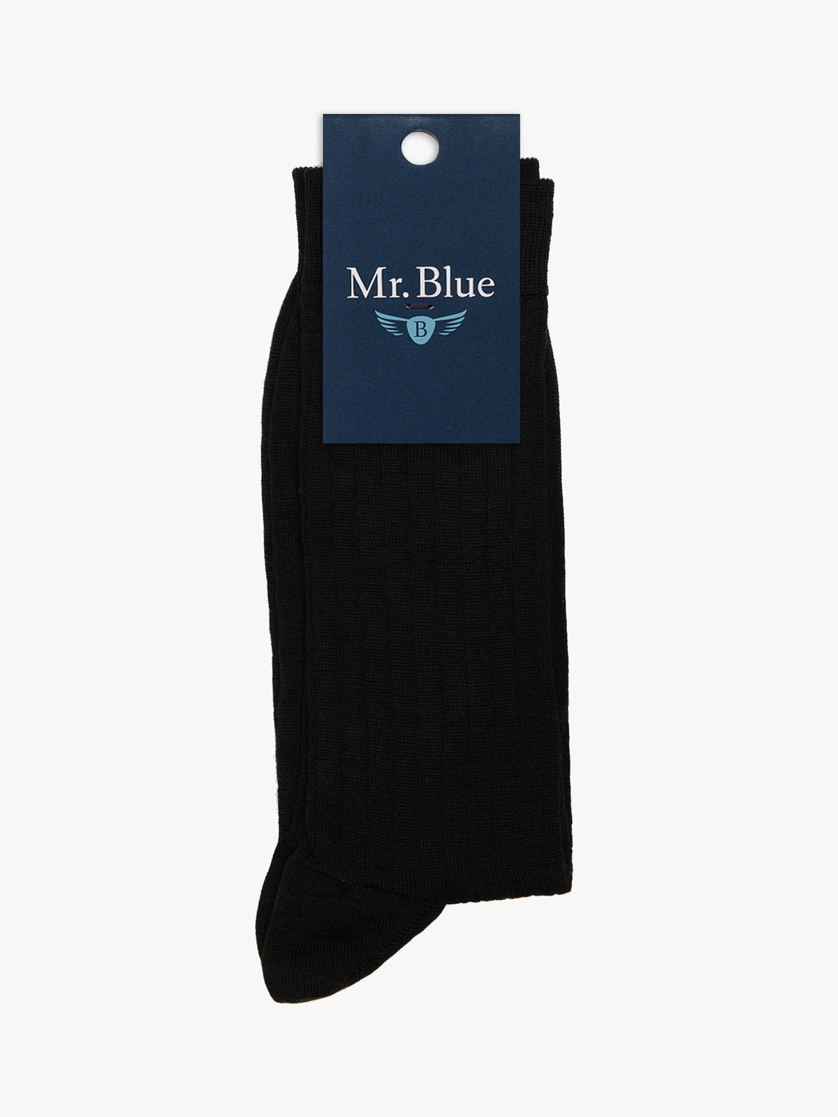MEIAS LÃ CINZENTAS LISAS MR. BLUE