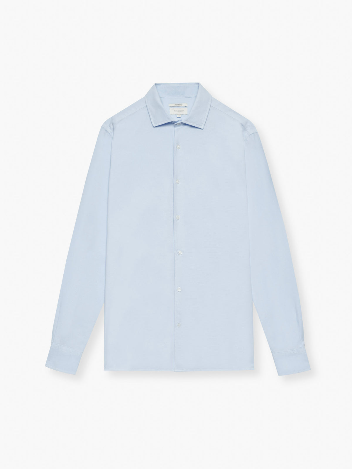 CAMISA PIQUET TAILORED FIT AZUL LISA MARK BELLUCCI