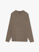 PULLOVER LÃ REGULAR FIT BEGE LISO MR. BLUE