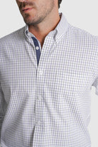 CAMISA TWILL REGULAR FIT BRANCA AO QUADRADO MR. BLUE