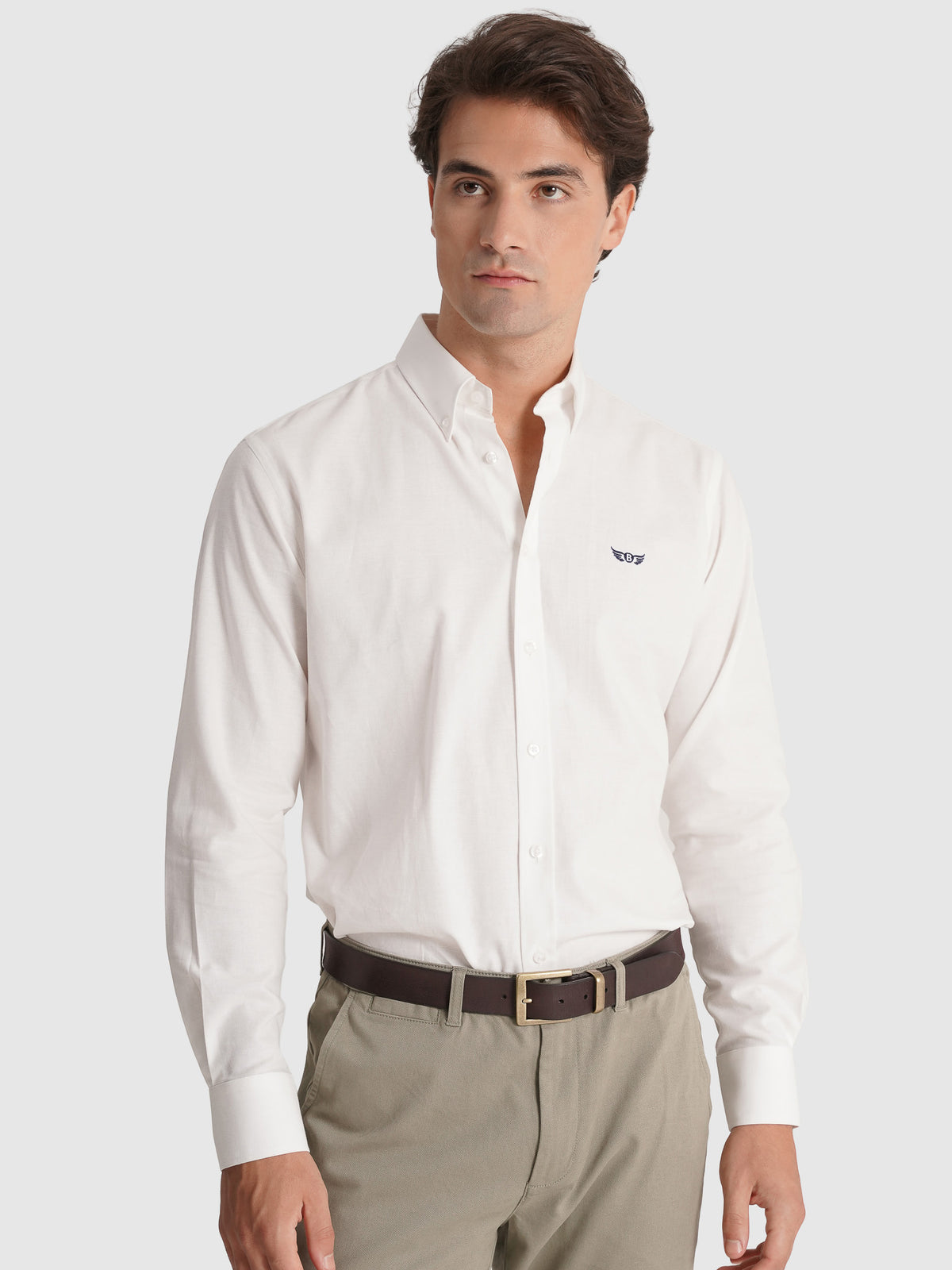 CAMISA OXFORD REGULAR FIT BRANCA LISA MR. BLUE