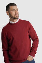 PULLOVER LÃ REGULAR FIT VERMELHO LISO MR. BLUE