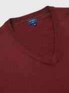 PULLOVER CAXEMIRA REGULAR FIT BORDEAUX LISO MR. BLUE