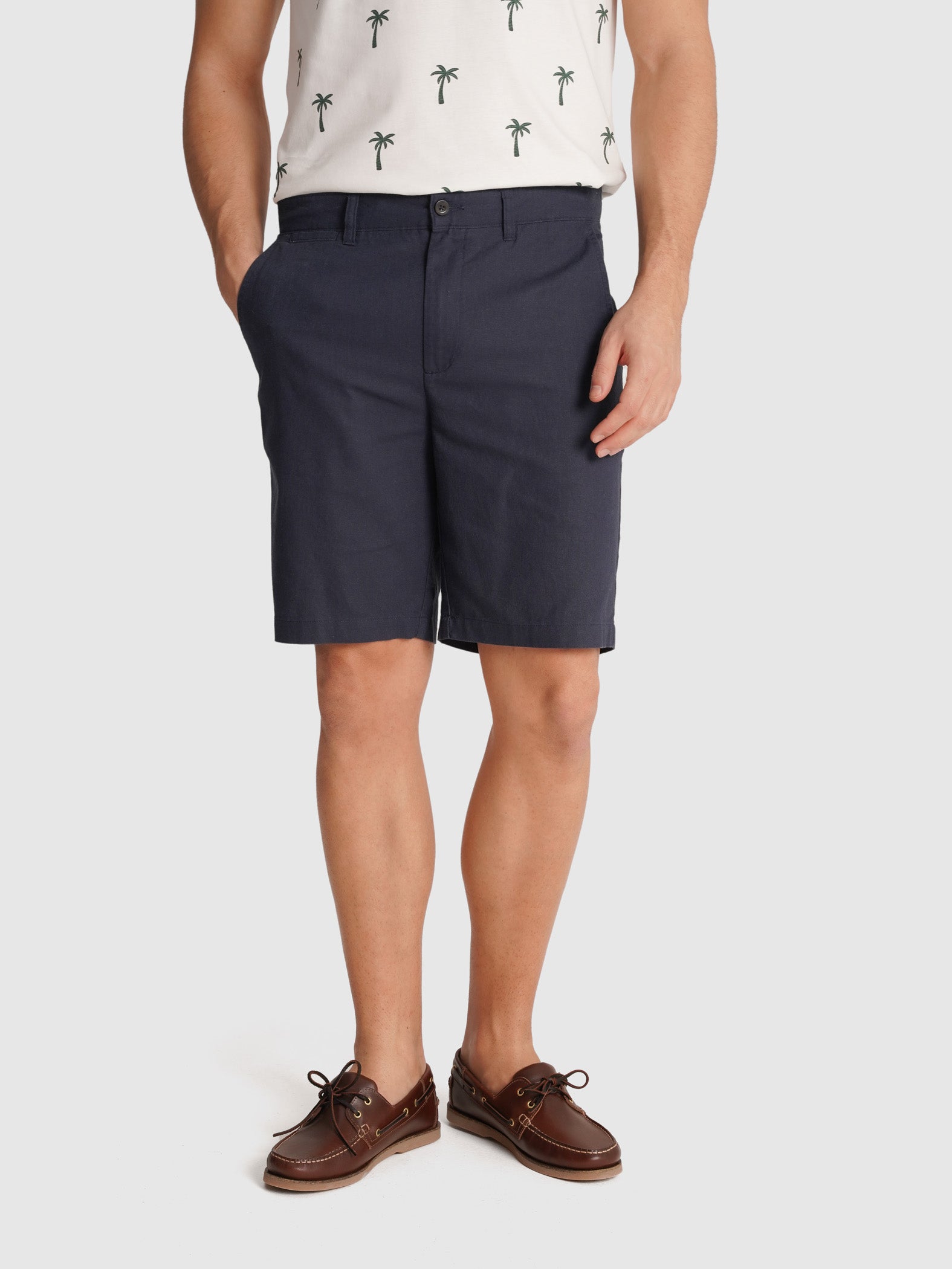 CALÇÕES REGULAR FIT AZUIS LISOS MR. BLUE