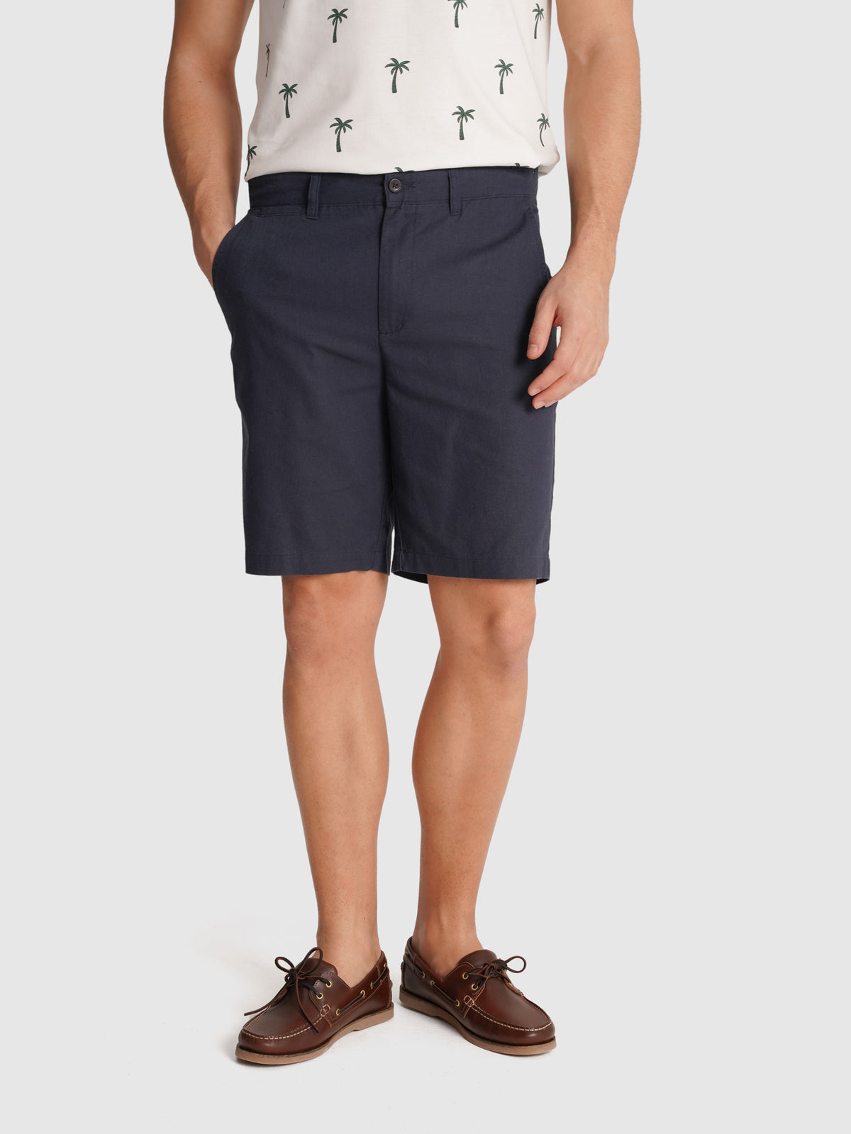 CALÇÕES REGULAR FIT AZUIS LISOS MR. BLUE