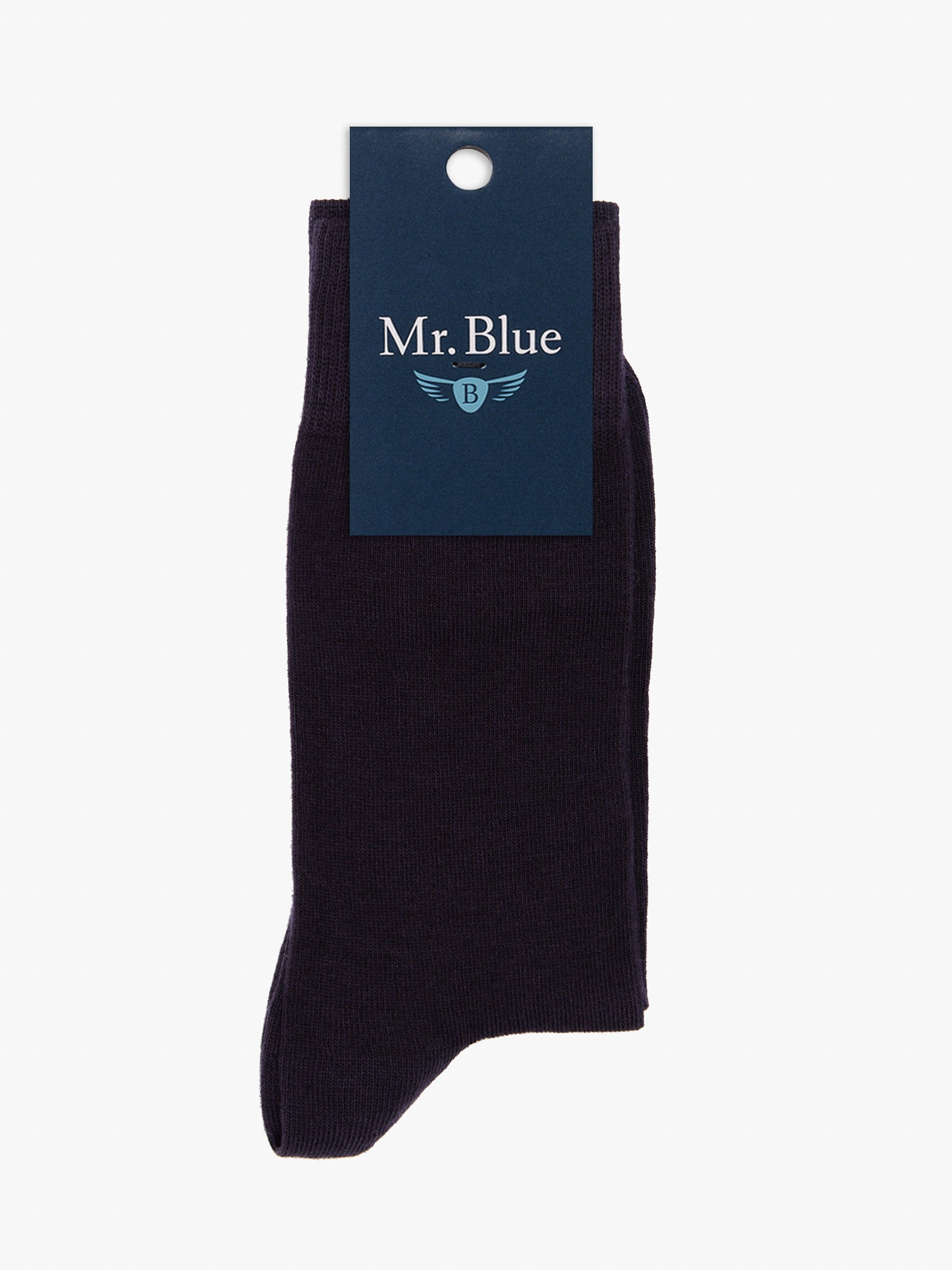 MEIAS ALGODÃO AZUIS LISAS MR. BLUE