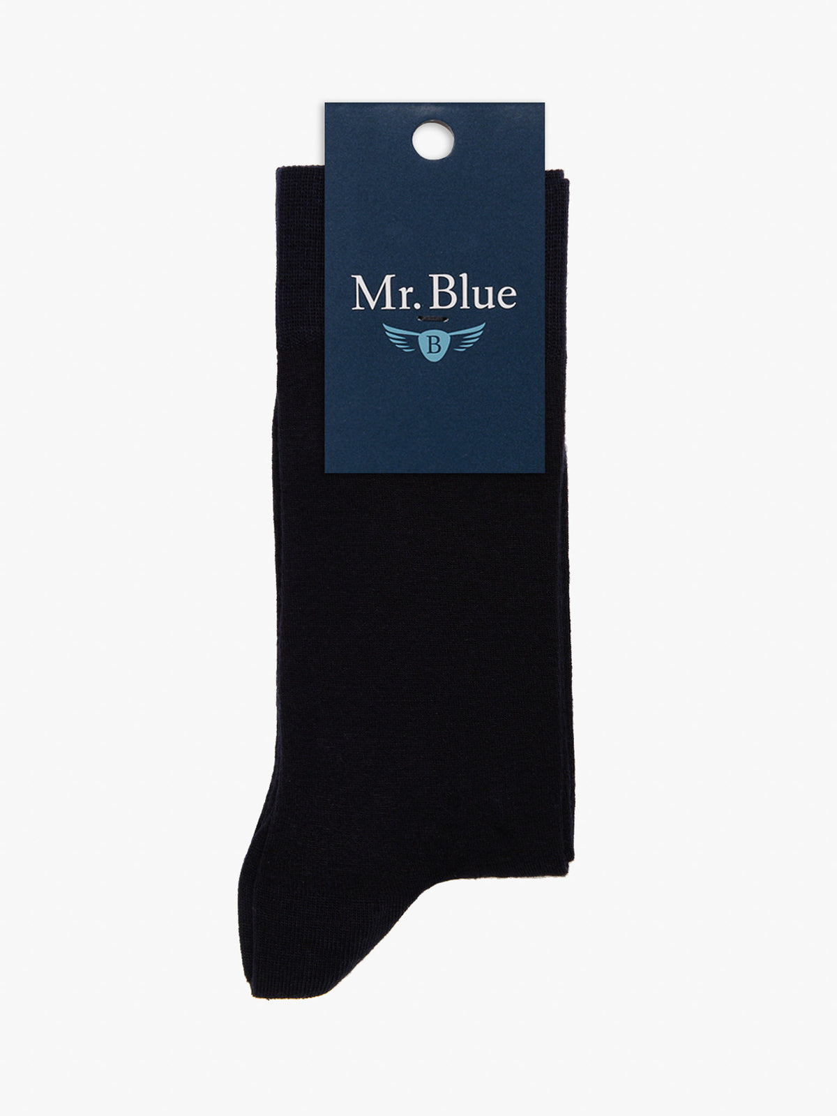 MEIAS BAMBOO AZUIS LISAS MR. BLUE