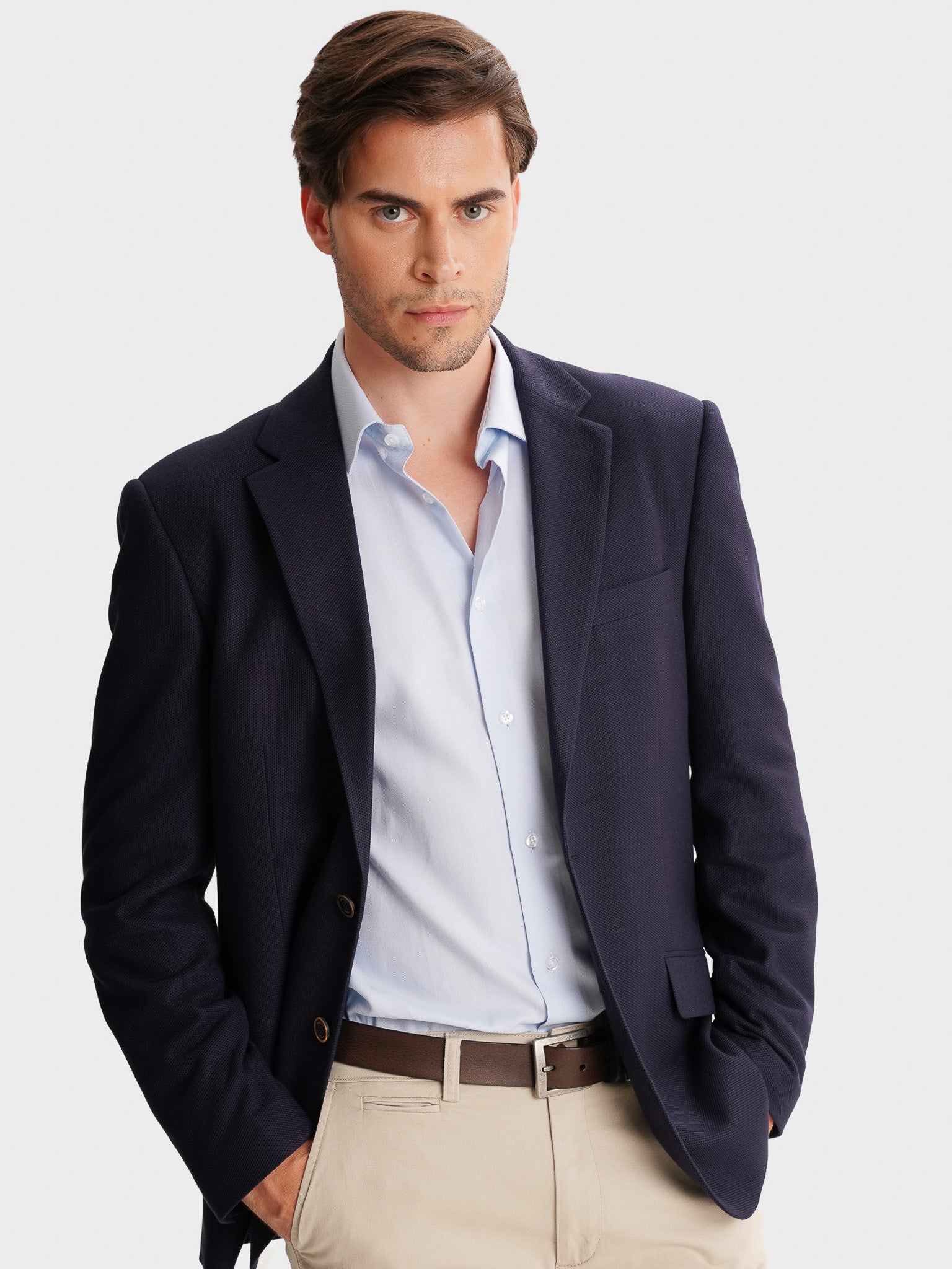 BLAZER OUTROS AZUL LISO MR. BLUE