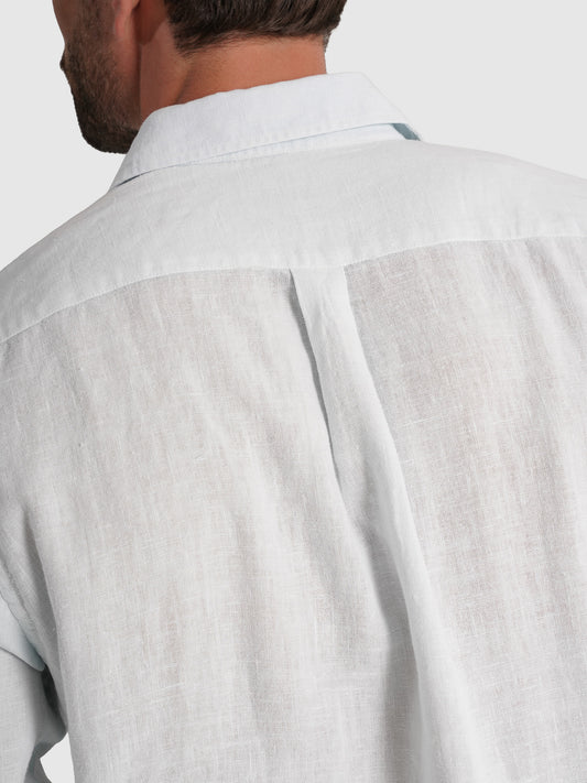 CAMISA LINHO TAILORED FIT AZUL LISA MARK BELLUCCI